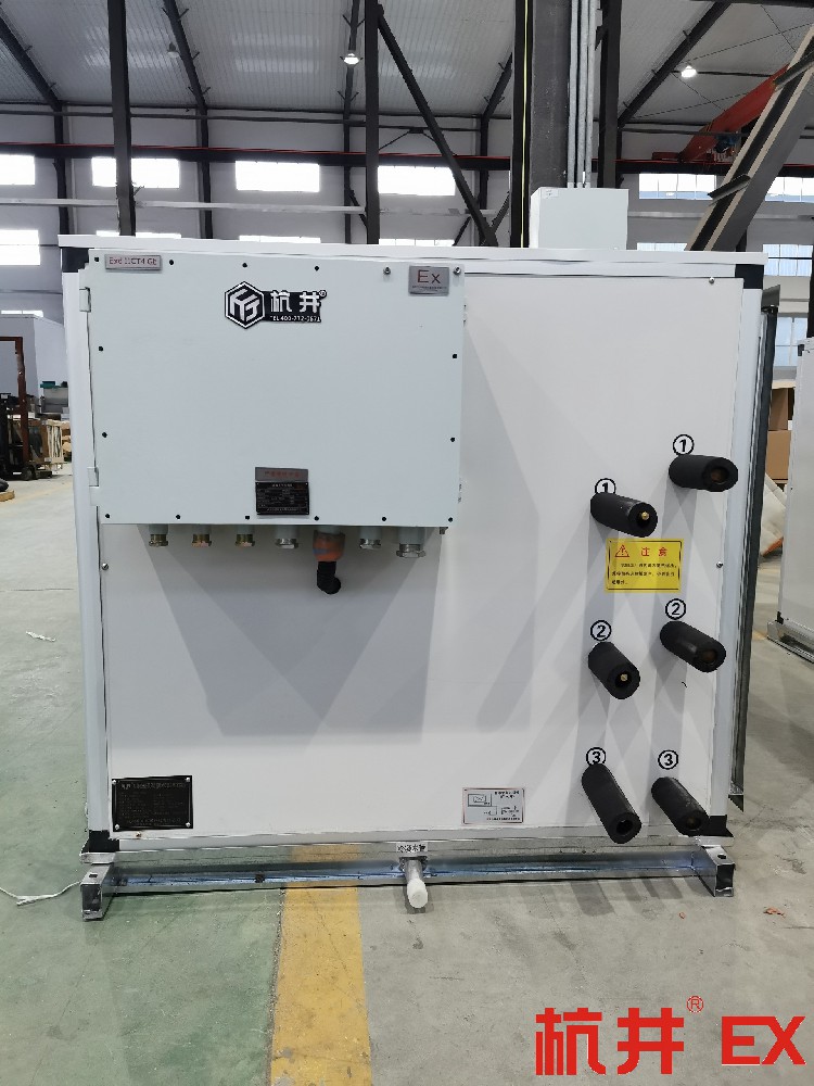 制药厂甲类库吊装全新风空调机组 26kw分体式全新风空调机组案例